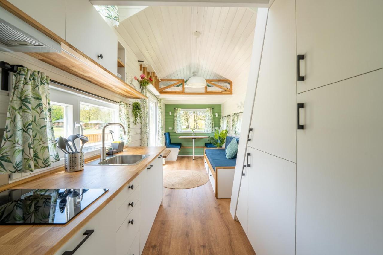 Green Tiny House With Shared Pool ゼーウォルデ エクステリア 写真